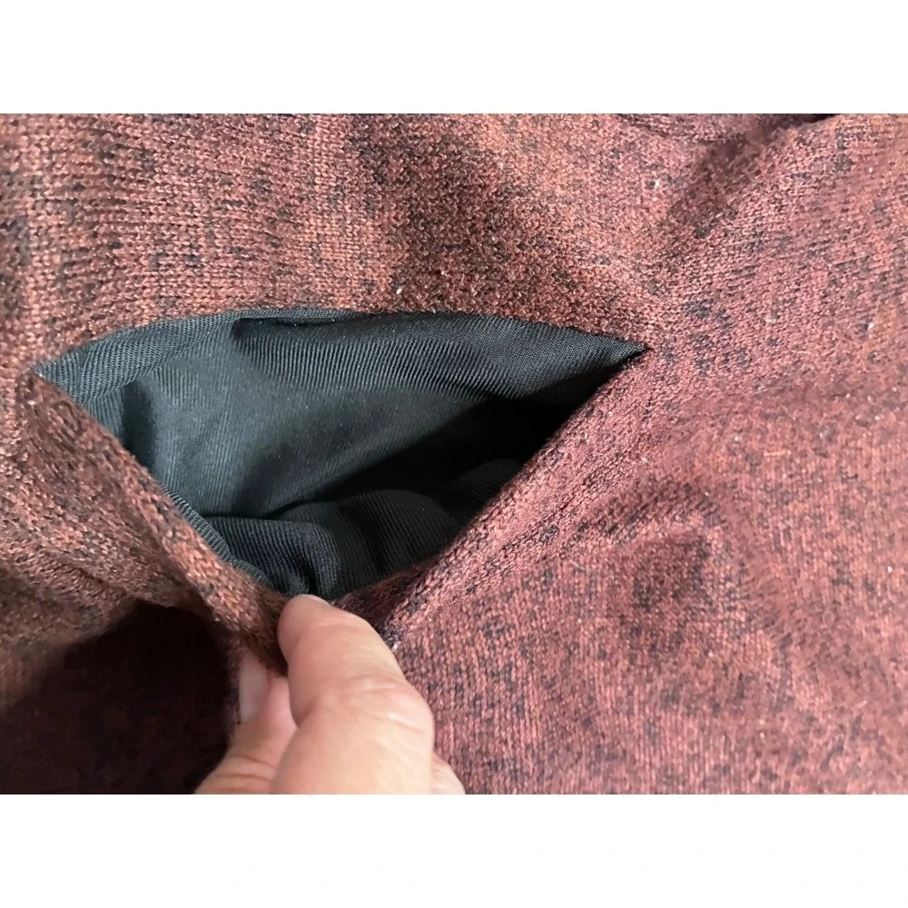 Browning Half Zip Fleece Pullover Men's XL Red Heathered‎ Long Sleeve Casual